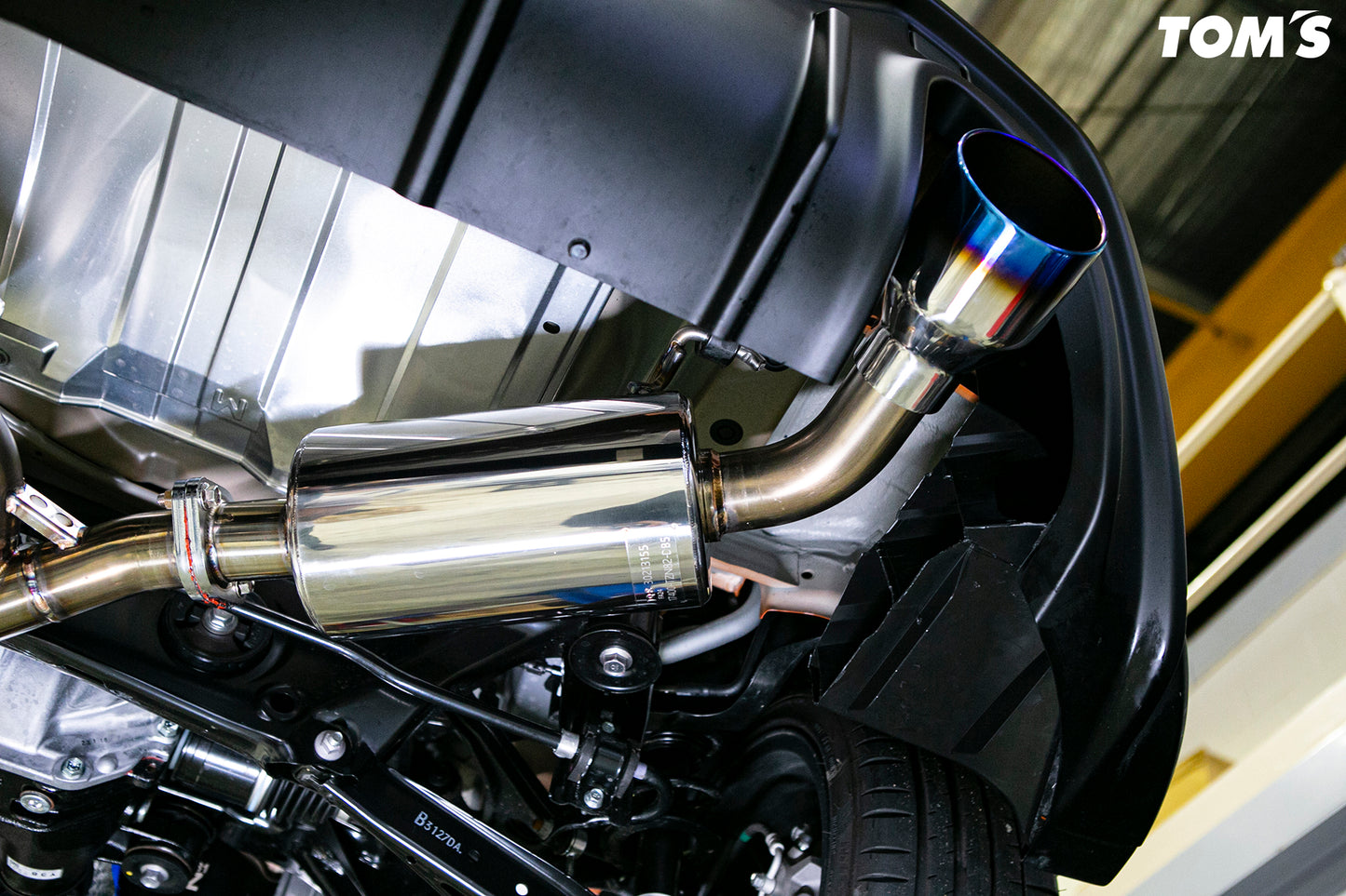 Toms Exhaust for GR86 Dual Tip Titanium Tip