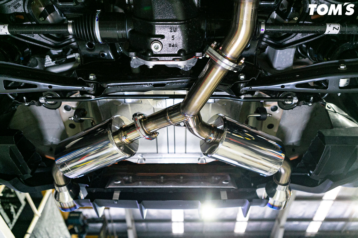 Toms Exhaust for GR86 Dual Tip Titanium Tip