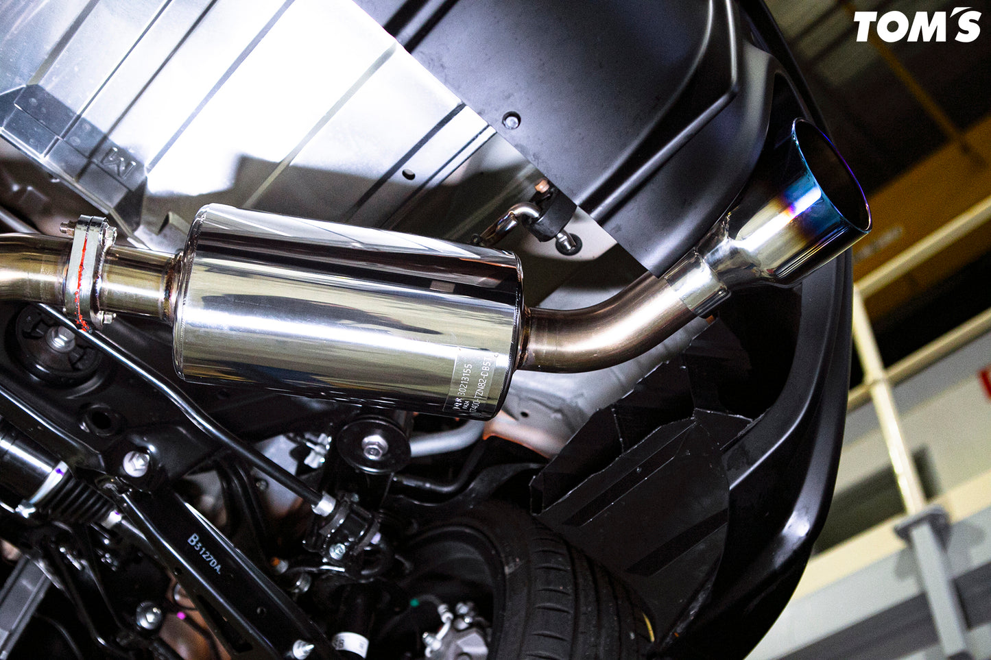 Toms Exhaust for GR86 Dual Tip Titanium Tip