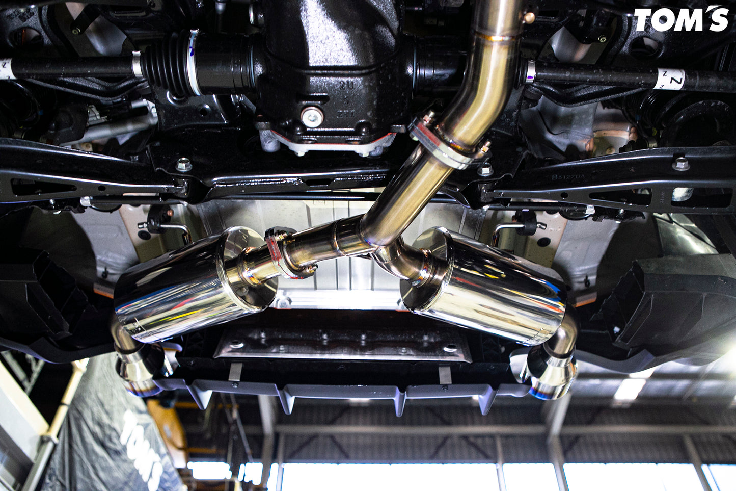 Toms Exhaust for GR86 Dual Tip Titanium Tip