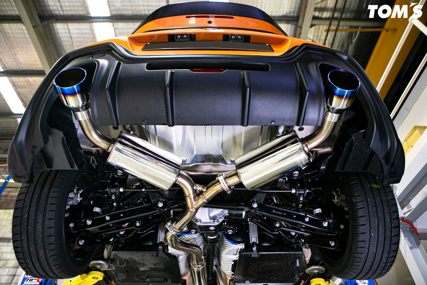 Toms Exhaust for GR86 Dual Tip Titanium Tip