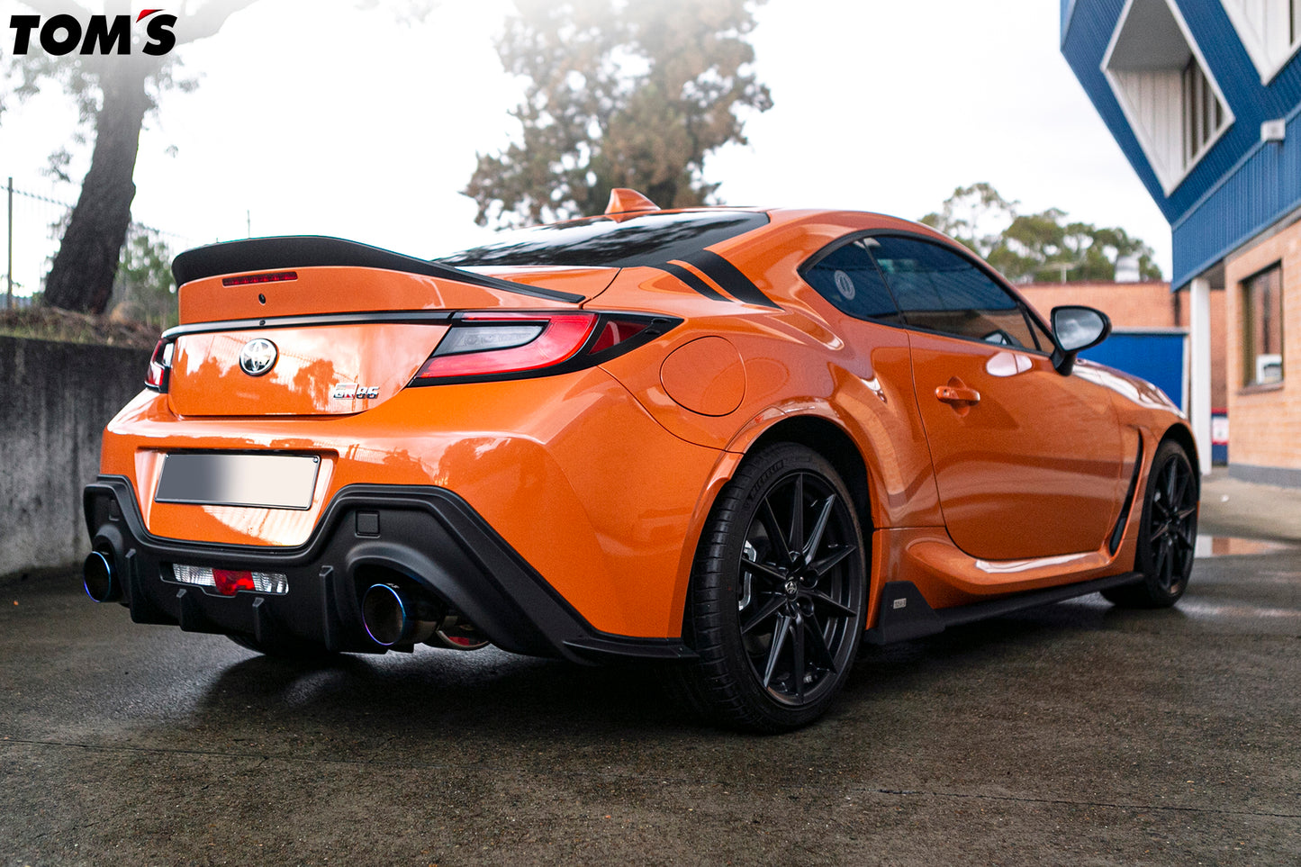 Toms Exhaust for GR86 Dual Tip Titanium Tip