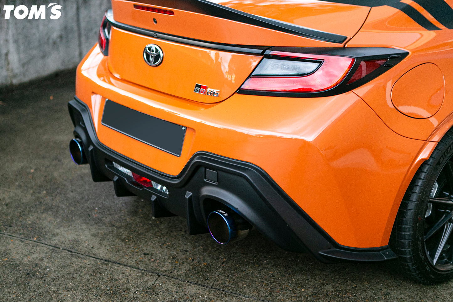 Toms Exhaust for GR86 Dual Tip Titanium Tip