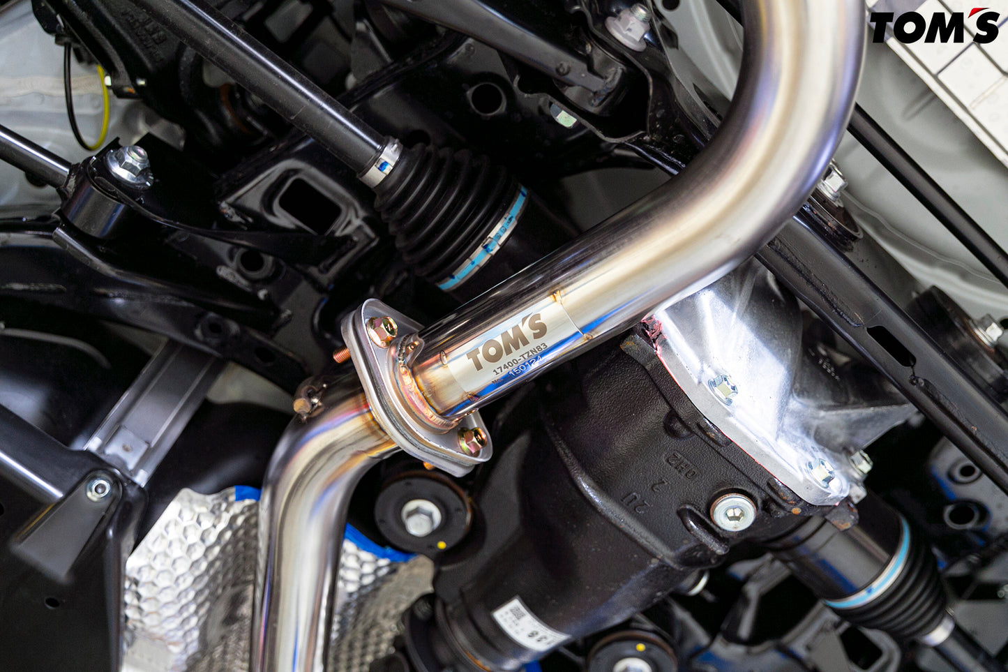 Toms Racing Dual Ti Tip Exhaust (Stock diffuser)