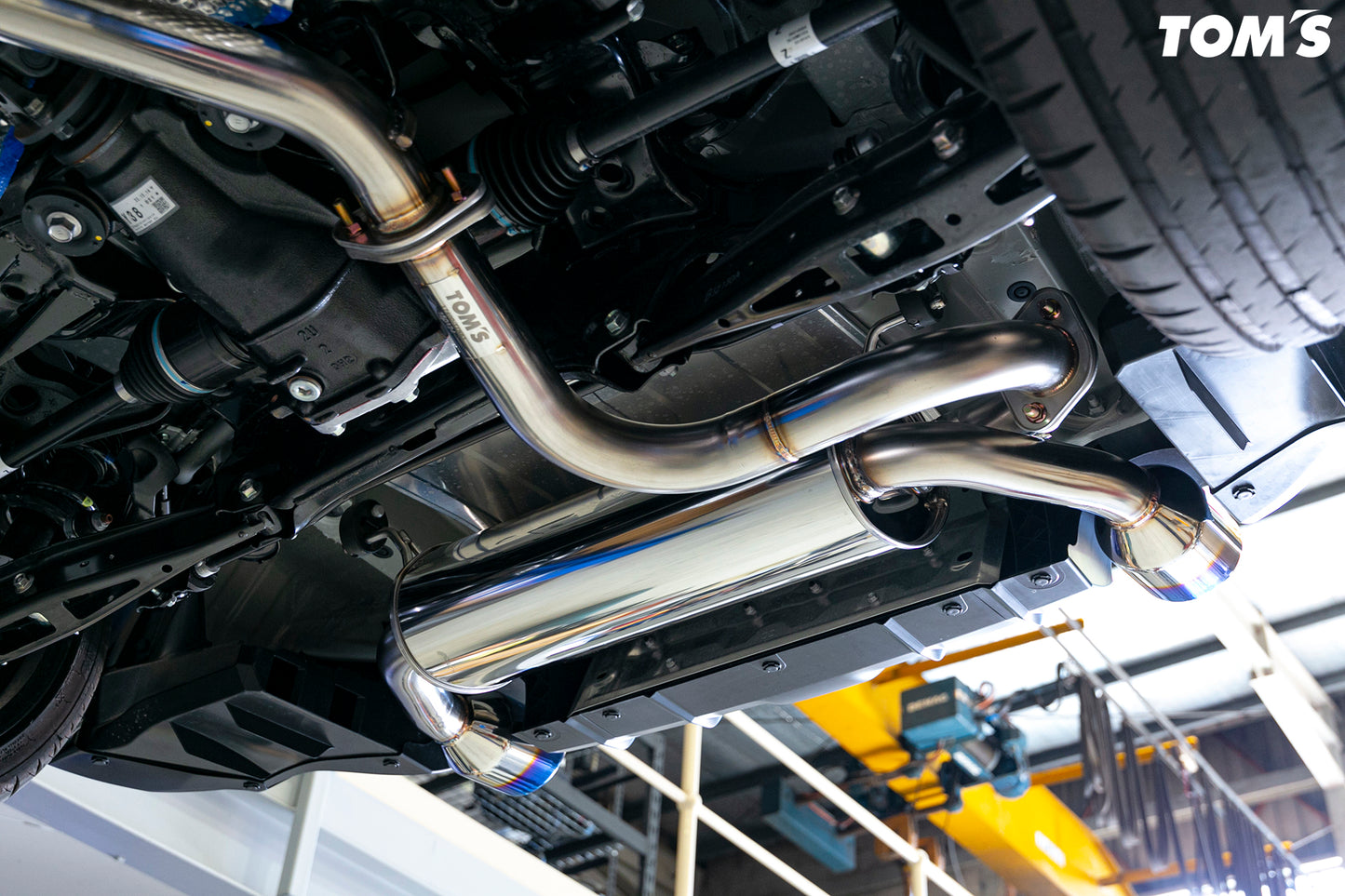 Toms Racing Dual Ti Tip Exhaust (Stock diffuser)
