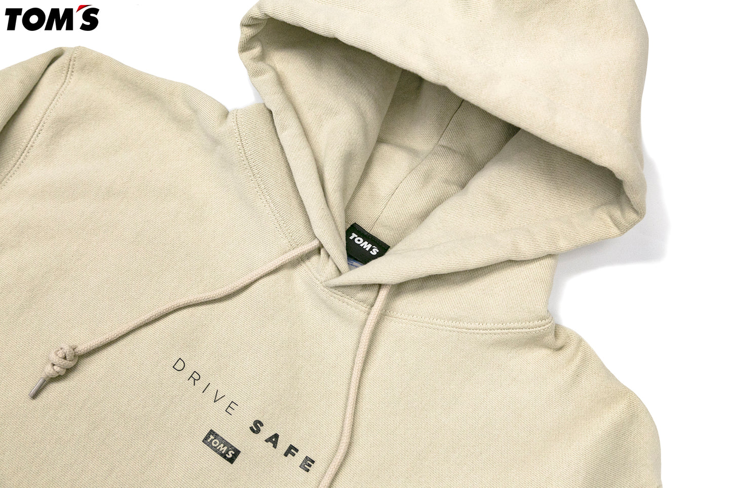 [Drive Safe] Toms Pull Over Beige Hoodie