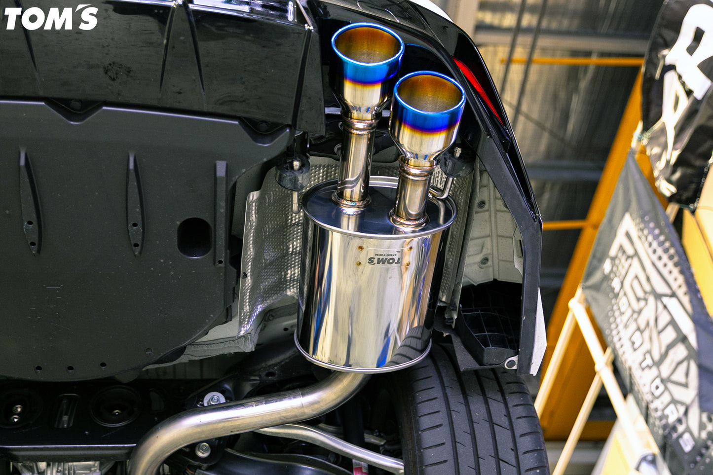 Tom's Barrel Quad Ti Tip Exhaust for IS500