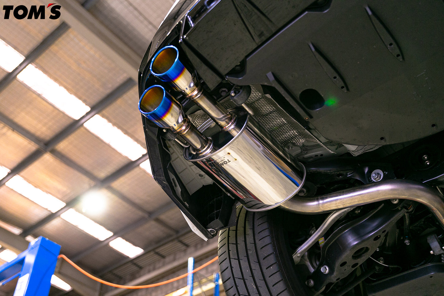 Tom's Barrel Quad Ti Tip Exhaust for IS500