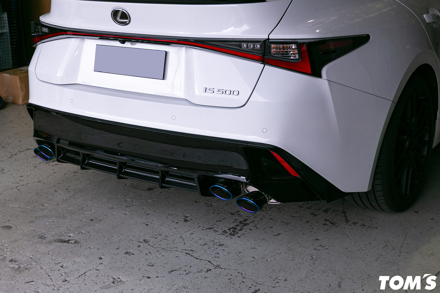 Tom's Barrel Quad Ti Tip Exhaust for IS500