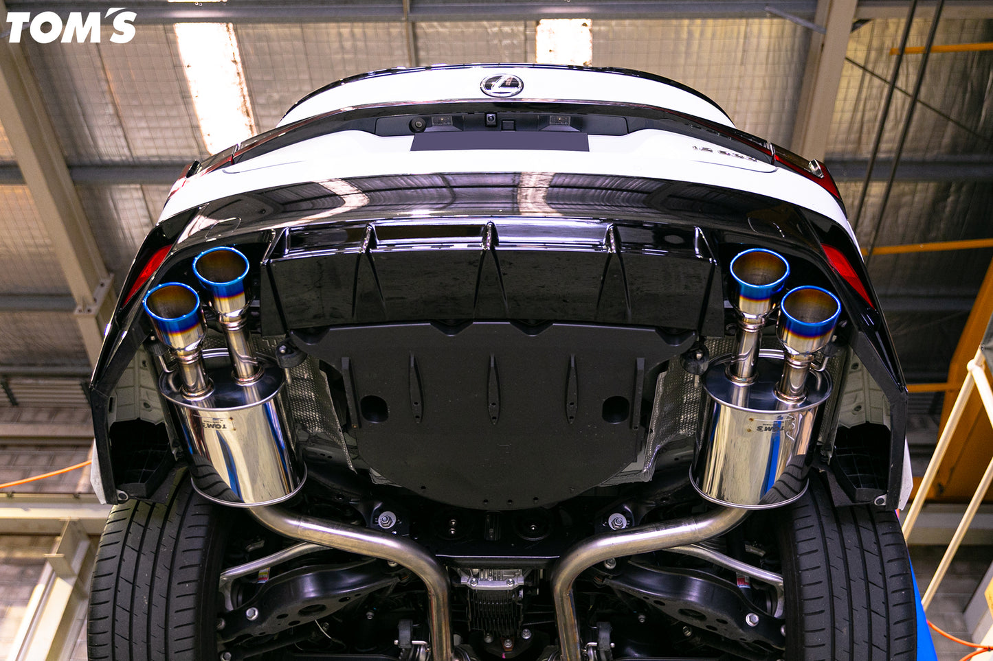 Tom's Barrel Quad Ti Tip Exhaust for IS500