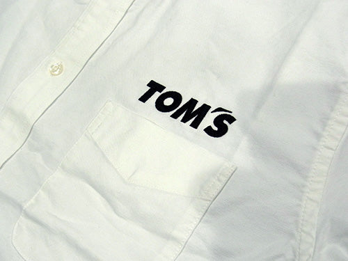 Tom's Short Sleeve Oxford Shirt (White)